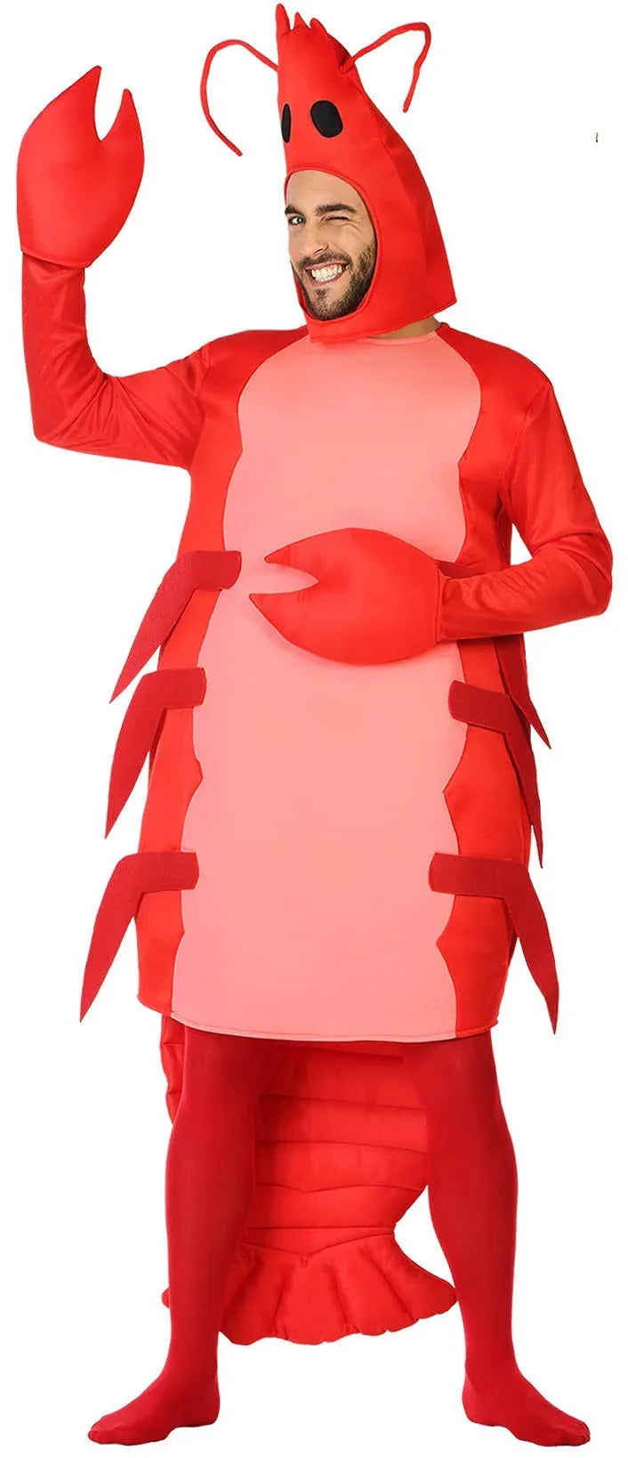 Disfraz de Langosta Marina para Adulto Cangrejo, Langosta y Gamba Atosa